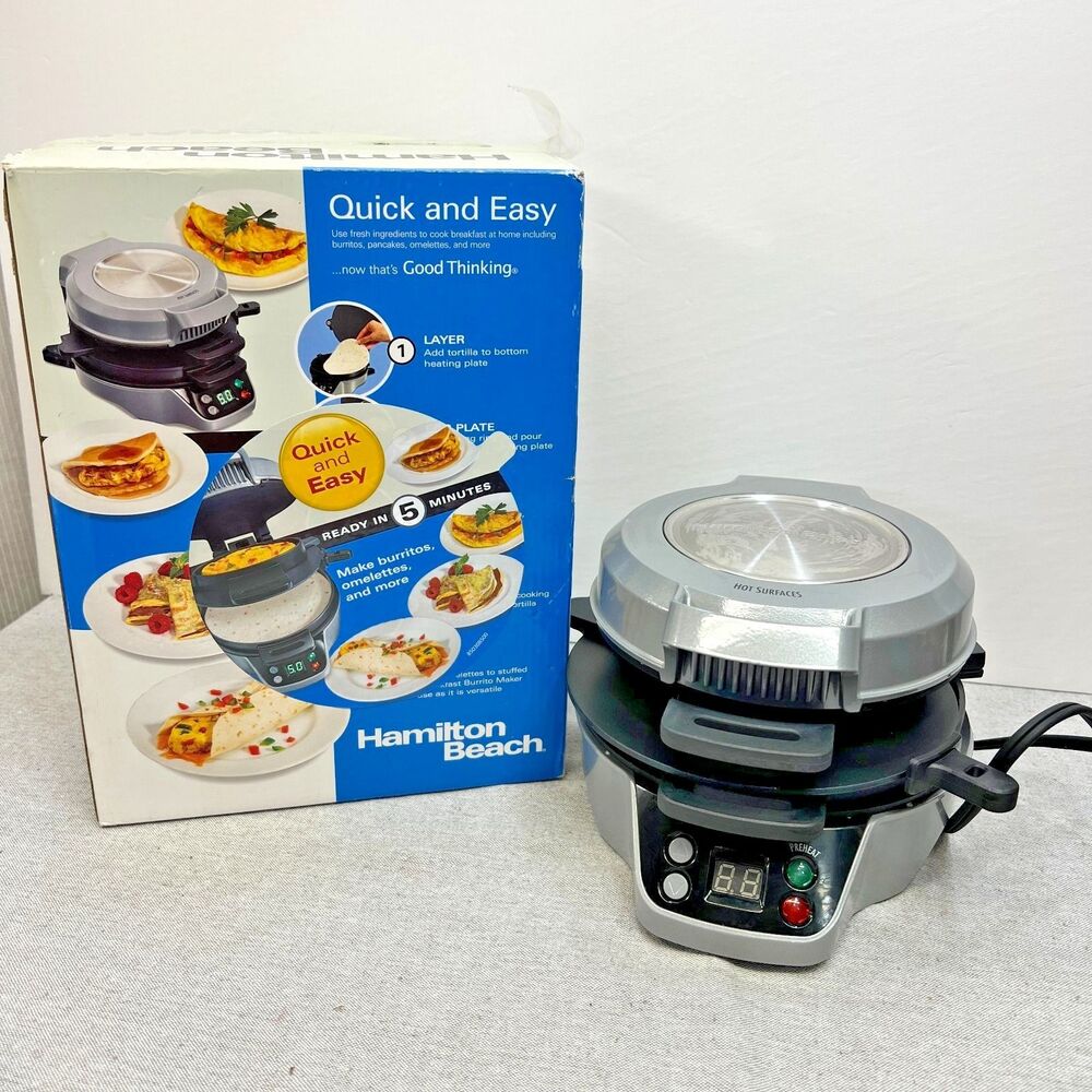 Hamilton Beach Breakfast Burrito Maker 25495 New In Open Box